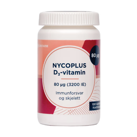 Nycoplus D3-Vitamin 80 μg, 100 stk.