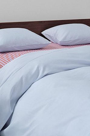 Jotex - Satin Påslakanset i Satin Dubbelsäng Ekologisk Isblå ZACK - Köp Dubbelsäng hos Jotex