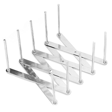 Teleskopisk opvaskestativ i rustfrit stål, skridsikkert, justerbart opvaskeorganisator til køkken 1 stk.