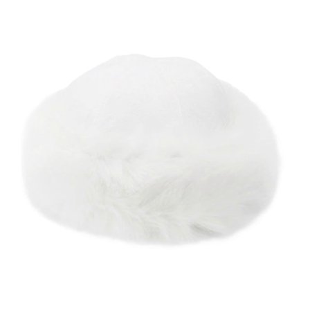 Damhatt för Vinter Cossack Rysk Stil Hatt Fluffig Fleece Fiskarmode Varm Mössa (Vit)