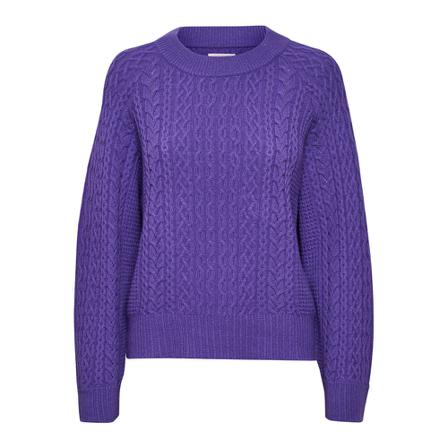Part Two, Round-neck Knitwear Fioletowy, Kobieta, Rozmiar: XS