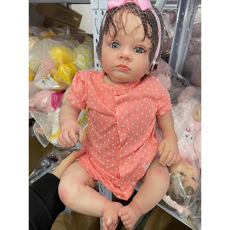 58cm Reborn Baby Doll Tutti Newborn Girl Baby Real Soft Touch 3d hudfärg med Genesis Paint Hög kvalitet handgjord konstdocka