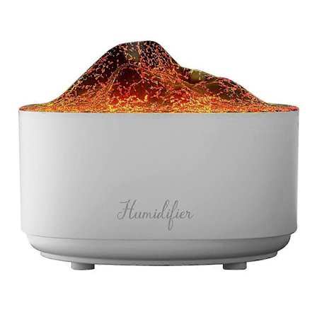 Typ B Simulerad Vulkan Nano Mist Luftfuktare 1500ml Vattentank Aromspridare med Atmosfärsljus