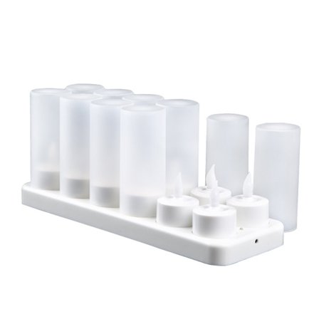 12 LED-ljus, Laddningsbara Ljus