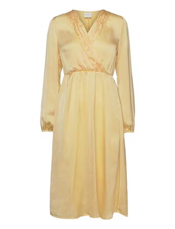 Viflowery L/S Midi Dress/Ka Yellow Vila
