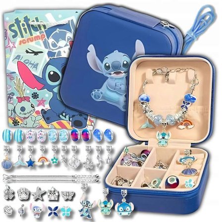 Pärlset för att göra armband Charms Bead Lilo Stich-XS