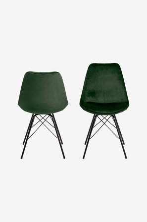 Homeroom Collection - Adele 2-pak spisebordsstol - Grøn - Stole - Fra Homeroom