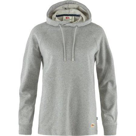 Fjällräven Women's Vardag Hoodie Sweater in Grey/Melange | Size: Large, Organic Cotton