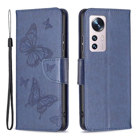 Butterfly Xiaomi 12 / 12x Flippetui - Mørkeblå