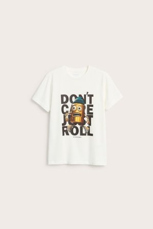 Kappahl | T-skjorte med trykk | Offwhite