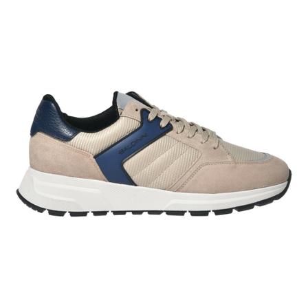 Baldinini Low-top trainers in beige suede and fabric , Beige , Heren , Maat: 42 EU Sneakers