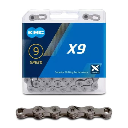 Kette KMC X9 9-Gang Grau