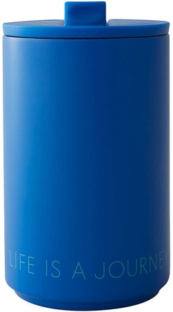 Design Letters Termokop Rustfrit Stål Koboltblå, Tøj & Bolig, Køkken & Bord, Krus & Kopper