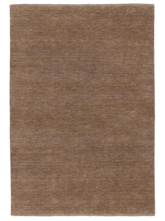 Malý Handloom Fringes Koberec - Světle Hnědá 140X200 Vlna, V Moderním Stylu