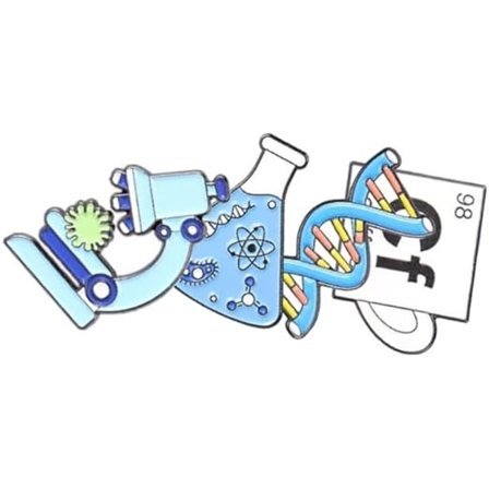 4 kpl Tiede Emali Pin Mikroskooppi Keitinlasi Molekyyli Kemiallinen DNA Biologinen Kokeellinen Työkalu Metalliset Rintaneulat Merkit Reppu Laukkuun