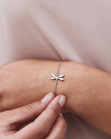 Edblad Dragonfly Bracelet Steel Sølvfarget Smykker Jente - Kids Brand Store