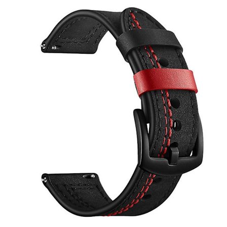 22mm Colora ersättning för Galaxy Watch 4/4 Classic rem, tvåfärgat äkta läder klockarmband sport ersättningsrem för Samsung Galaxy Watch4 4