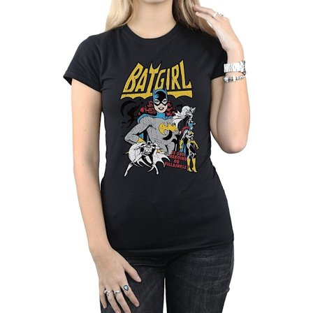 DC Comics Dam/Kvinnor Hjältinna Eller Skurk Batgirl Bomull T-