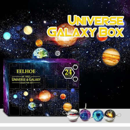 24 stk./sett The Universe Planet Galaxy Blind Box Barnegave Nedtelling 24 dager, Blind Box, Blind Box