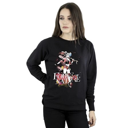 DC Comics Dam/Kvinnor Harley Quinn Forces Of Nature Sweatshirt