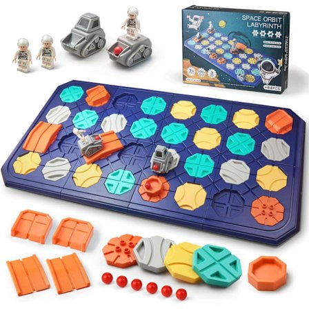 Logisk Vejbane Bygge Puzzle Spil Stor Størrelse med 8 Plader Multi Sværhedsgrader STEM Brætspil Børnelegetøj Førskolelæring Fødselsdagsgaver