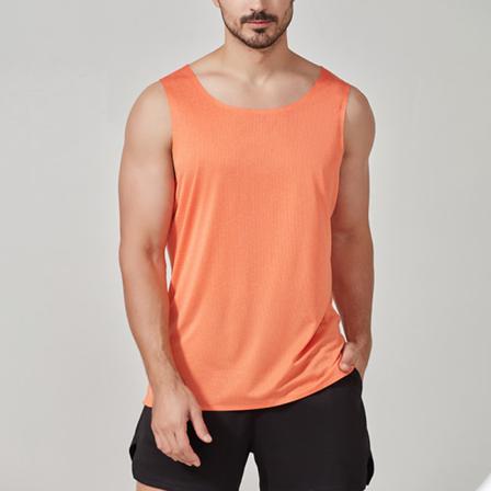 Ärmlösa Toppar För Män I Enfärgad T-shirt