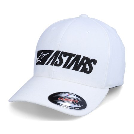 Alpinestars - Hvid flexfit Kasket - Reblaze Hat White Flexfit @ Hatstore