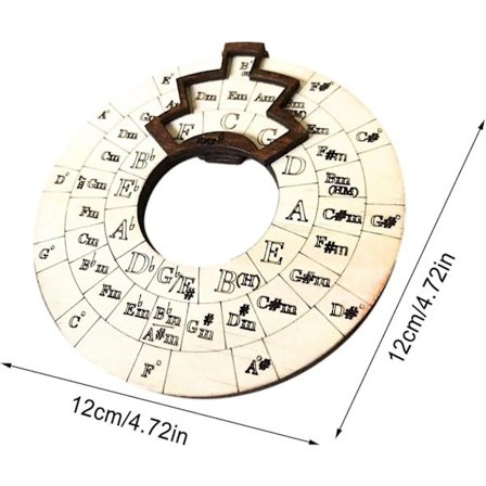 Kvintekreds Hjul Guitar Læringsværktøj, Træ Melodi Værktøj, Guitar Akkord Diagram Udvid Din Spilleevne, Musikalsk Læringsværktøj