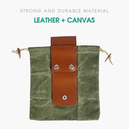 Förvaringsväska för fruktplockning, canvas, utomhusvandring, ficka