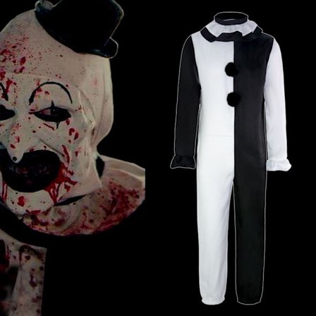 Hjärtkrossad clown kostym jumpsuit för barn Halloween cosplay