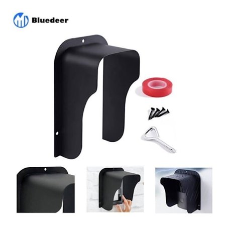 Vandtæt metalcover til dørklokke, dørlås, intercom, udendørs dørklokke regntæt cover egnet til