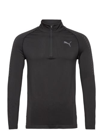 Train Formknit Seamless 1/2 Zip Sweat-shirts & Hoodies Fleeces & Midlayers Svart PUMA*Betinget Tilbud