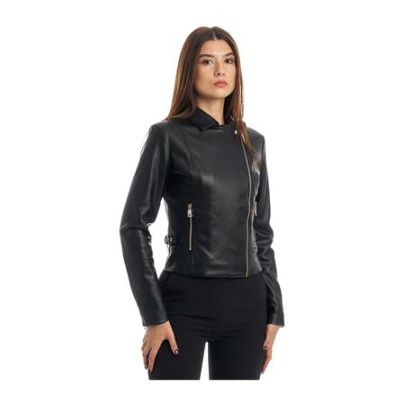 Liu Jo Leather Jas , Zwart , Dames , Maat: S