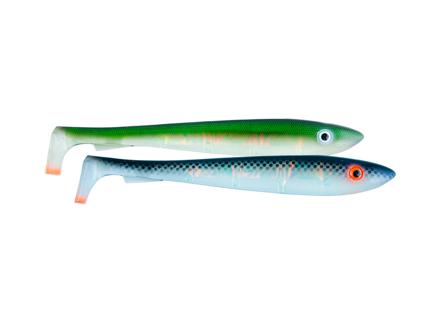 Svartzonker McRubber 29cm 'The Pelagic' 2-pack UV Black Back & UV Rügen Herring Flash