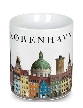 Martin Schwartz København Coffee Mug - White - 10X 12CM