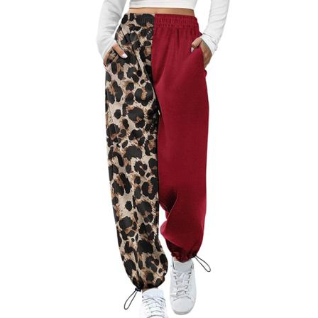 Printed Loungewear Elastisk Midja Med Fickor Byxor