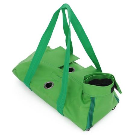 multifunktionella hund-/kattvårdsväskor för badtvätt nagelklippning grön/blå - Perfet Green L