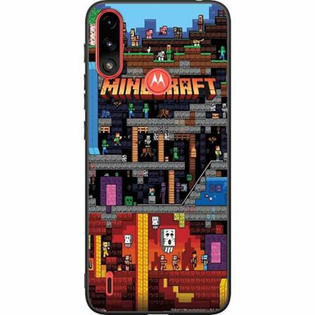 Motorola Moto E7i Power Svart Skal Minecraft