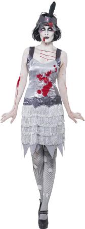 Kostyme Zombie 20-Talls Kjole M
