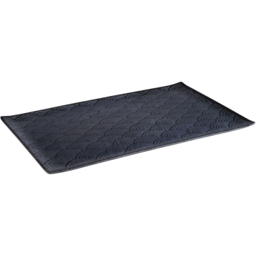 Uppläggningsfat APS Dark Wave Melamin Svart