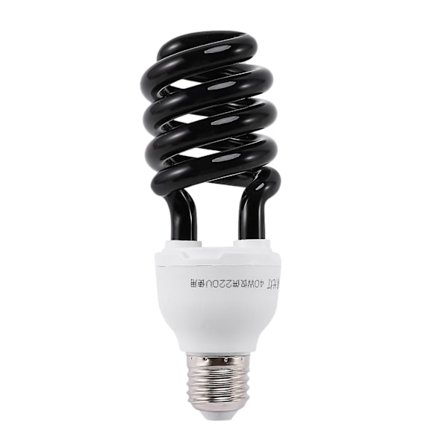 E27 40W UV Ultraviolet Fluorescerende Sortlys CFL Pære Lampe 220V Form: Spiral Watt Spænding