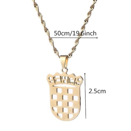 Kroatien Flag Charm Vedhæng Halskæder Kvinder Kroatiske Smykker