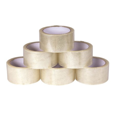 Packtejp 6 rullar Standard kartongpacktejp 60m lång 48mm B