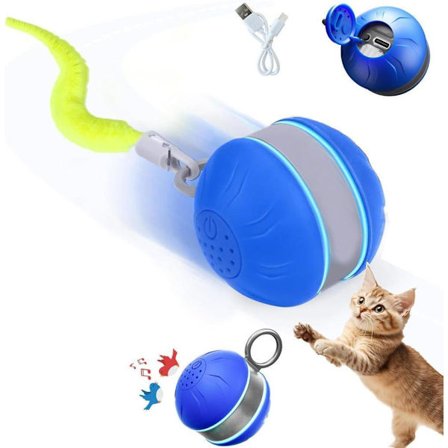 Interactive Cat Toy with Electric Rotating Activation Ball – Sound and Motion for Indoor Cats