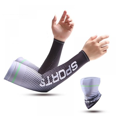 UV Beskyttende Kompressions Arm Sleeves, Skridsikre Kølende Arm Sleeves til Løb Cykling Basketball Golf Udendørs Aktiviteter Mænd Kvinder