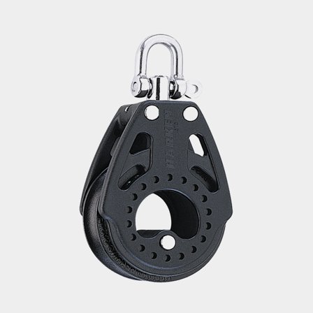 Einfachblock mit Schackel Harken Carbo Air 57 mm, rotierend, gleitgelagert, passt für Leinen Ø6 - 10 mm - Boot