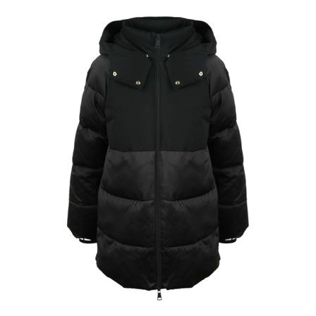Elisabetta Franchi, Padded Quilted Coat Zwart, Dames, Maat:M,nylon