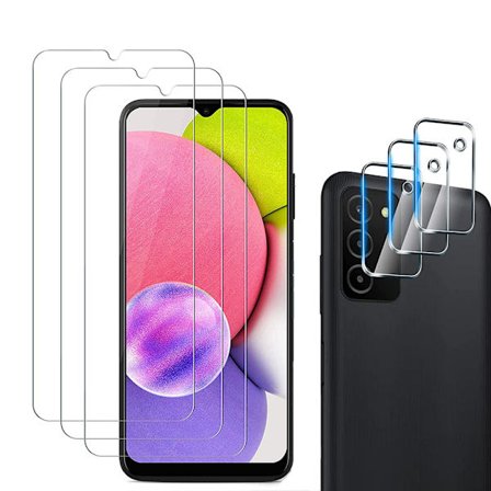 Samsung Galaxy A03s Sk rmskydd + Kameralinsskydd HD 0,3mm