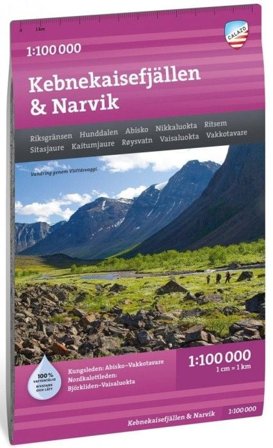 Calazo Kebnekaisefjällen & Narvik 1:100000