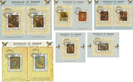 Panama 1968 - MICHEL Blok 80-85 - Stemplet